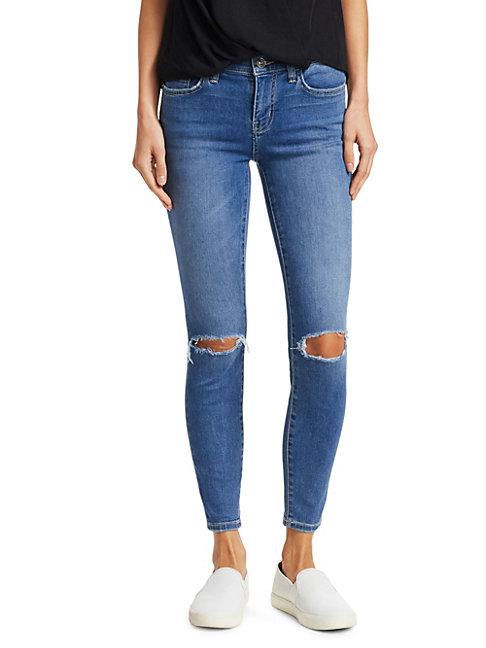 Current/elliott The Stiletto Distressed Ankle Jeans