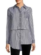 Milly Striped Fractured Shirt