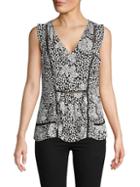 Nicole Miller Floral Sleeveless Top