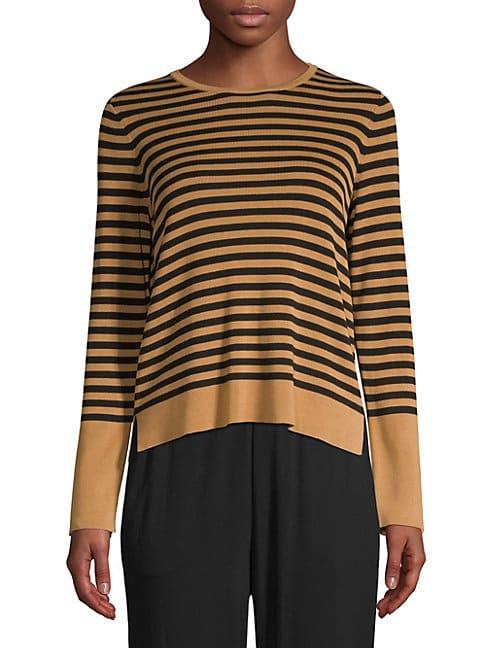 Eileen Fisher Striped Roundneck Sweater
