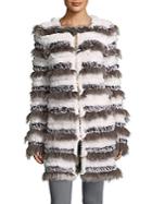 Adrienne Landau Knitted Fur Coat