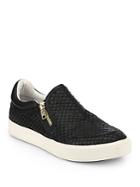 Ash Intense Snake-embossed Leather Sneakers