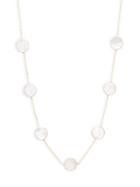 Saks Fifth Avenue Mother-of-pearl Circles Station Necklace