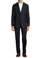 Saks Fifth Avenue Classic Fit Pinstripe Wool Suit