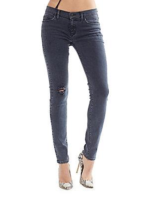 Hudson Distressed Skinny-fit Jeans