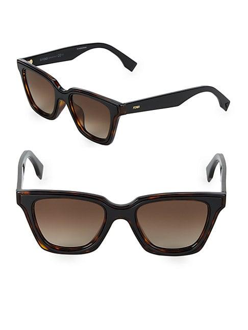 Fendi Classic 50mm Cat-eye Sunglasses