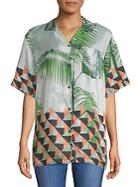 Dries Van Noten Printed Hawaiian Button-down Shirt