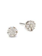 Diana M Jewels 14k White Gold & 0.50 Tcw Diamond Flower Stud Earrings