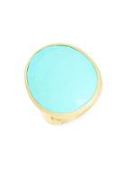 Marco Bicego Lunaria 18k Gold Oval Turquoise Ring