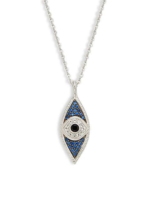 Judith Ripka Sterling Silver & Multi-stone Pendant Necklace