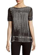 Lafayette 148 New York Abstract Textured Knit