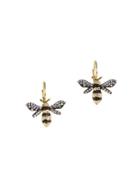 Cz By Kenneth Jay Lane Look Of Real Goldplated & Cubic Zirconia Bumble Bee Drop Earrings