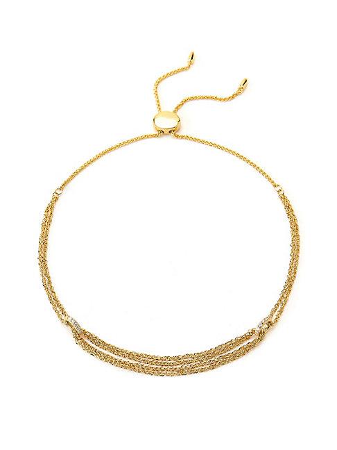 Adriana Orsini 14k Phase 14k Yellow Gold & Diamond Bolo Necklace