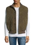 Loro Piana Quilted Suede Vest