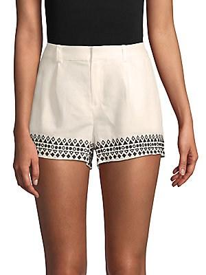 Parker Geometric-embroidered Shorts