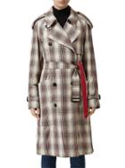 Burberry Mileburn Plaid Trench Coat