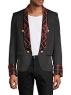 Balmain Embroidered Button Front Jacket