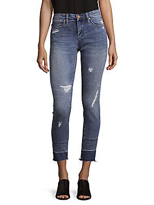 Blanknyc Distressed Cropped Jeans