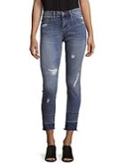 Blanknyc Distressed Cropped Jeans