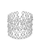 Noir Crystal Cuff Bracelet