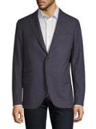 Eleventy Regular-fit Wool & Silk Jacket
