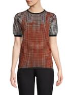 Tomas Maier Houndstooth Cotton Top