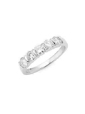 Estate Jewelry Collection White Diamond & Platinum Ring