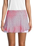 Tail Printed Ruffle Tennis Skirt