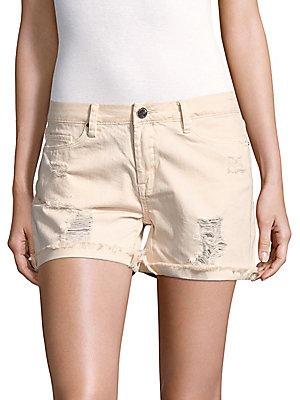 Blanknyc Solid Five-pocket Cotton Shorts