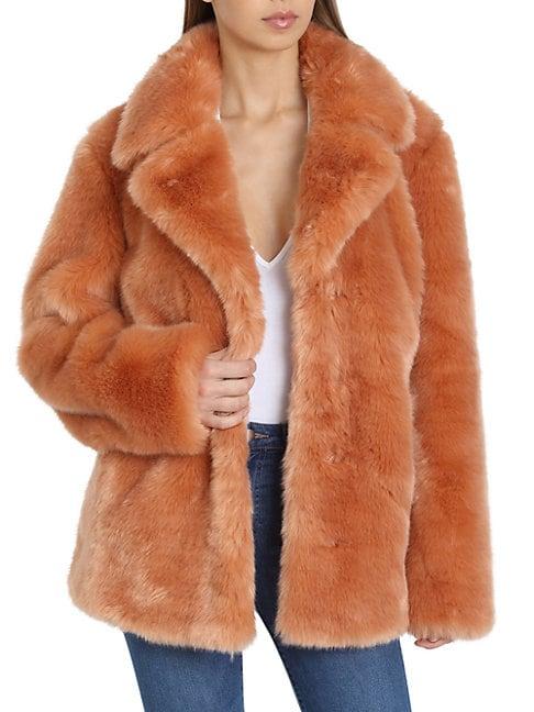 Avec Les Filles Oversized Faux Fur Coat