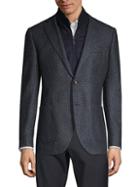 Lubiam Vest-lined Textured Sportcoat