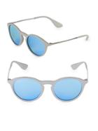 Ray-ban 49mm Rounded Mirrored Sunglasses