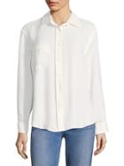 7 For All Mankind High-low Tie Button-down Shirt