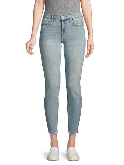 7 For All Mankind Buttoned Ankle Jeans