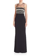 Roberto Cavalli Cady Embellished Jersey Gown