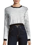 Evil Twin Cropped Striped Sweater