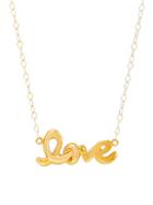 Saks Fifth Avenue Tiny Love 14k Yellow Gold Pendant Necklace