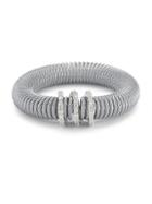 Alor Stainless Steel & Diamond Coil Bracelet