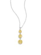 Effy Diamond & 14k White Gold Solid Fill Pendant Necklace