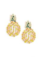 Ava & Aiden Goldtone & Cubic Zirconia Pineapple Earrings
