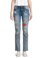 Driftwood Embroidered Stretch Jeans