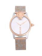 Just Cavalli Two-tone Stainless Steel Mesh Bracelet Watch