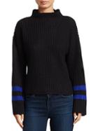 Scripted Stripe Cuff Sweater
