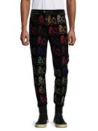 Mcm Embroidered Lion Pants