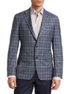 Saks Fifth Avenue Collection By Samuelsohn Wool Plaid Jacket