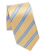 Ike By Ike Behar Yellow & Blue Stripe Tie