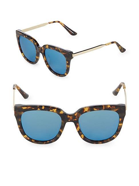 Aqs Graphic 55mm Square Sunglasses