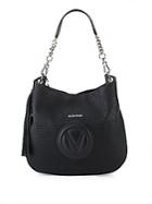 Valentino By Mario Valentino Penny Perforated Leather Shoulder Bag