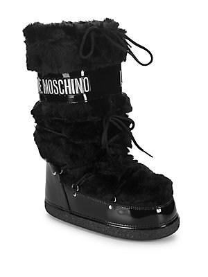 Love Moschino Faux-fur Moon Boot
