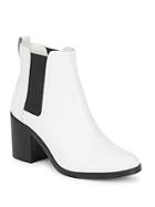 Steve Madden Westin Stack Heel Leather Ankle Boots